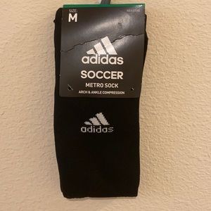Adidas soccer metro sock- medium- black